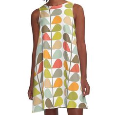 Loose-fit, mid-length sleeveless dress with silky handfeel. Printed on both sides. Machine washable. Size range XS-2XL. A fun and colorful midcentury modern pattern brings a fresh and funky look to these gift items. Search for Makanahele to see my other designs. Retro A-line Sleeveless Dress, Multicolor Retro Sleeveless Dress, Retro Multicolor Sleeveless Dress, Fitted Retro Multicolor Sleeveless Dress, Multicolor Retro Sleeveless Mini Dress, Retro Multicolor Sleeveless Dress For Spring, Retro Multicolor Sleeveless Mini Dress, Mod Style A-line Dress With Retro Print, White Sleeveless Dress With Colorful Pattern