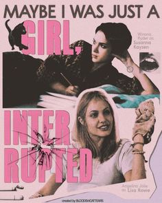 a movie poster for the film girl interrupted with collages of women and cats