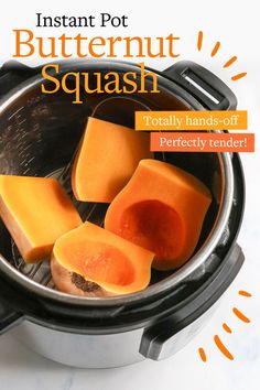 the cover of instant pot butternut squash