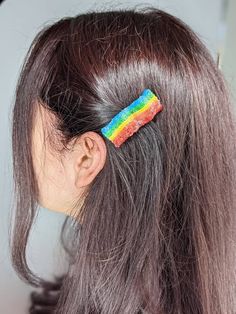 Realistic Sour Rope Candy Hair clips. Handmade to resemble rainbow candy ropes. LGBTQ+ flags available upon request :) Candy Hair Clips, Candy Hair, Rope Hair, Lgbtq Flags, Rainbow Candy, Custom Flags, Flag Colors, Barrettes, Bobby Pins