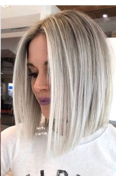 Ice Blonde Hair, Cool Blonde Hair, Blending Gray Hair, Blonde Hair Inspiration