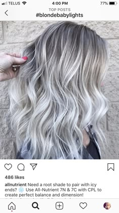 Ice Hair, Ice Blonde Hair, Bright Blonde Hair, Gold Hair Colors, Silver Blonde Hair, Icy Blonde Hair, Blond Balayage, Ice Blonde, Blonde Hair Color Ideas