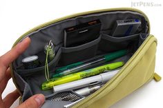 Lihit Lab Smart Fit Actact Wide Open Pen Case - Navy - LIHIT LAB A-7688-11 Year Planning, Paper Binder, Loose Leaf Paper, Men Stuff, Smart Fit, Red Cases, Pre Med, Multi Pen, Green Cases