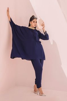 Embrace Contemporary Chic with Bluemod Pakistani Designer Dress - Shireen – Shireen Lakdawala Elegant Embellished Georgette Sets, Blue Chiffon Party Sets, Elegant Party Sets With Pearl Embroidery, Elegant Sets With Pearl Embroidery In Georgette, Glamorous Formal Sets With Pearl Embroidery, Elegant Georgette Sets For Evening, Elegant Evening Sets In Georgette, Elegant Chiffon Wedding Sets, Elegant Blue Georgette Set