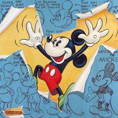 an image of mickey mouse in the air