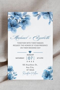 Simple Floral Invitation Card Template Free Floral Invitation Card, Card Template Free, Invitation Card Template, Card Templates Free, Floral Invitation