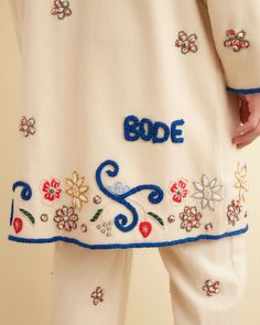 Bode Embroidery, Bode Jacket, Bode Menswear, Bode Shirt, Grandma Embroidery, Applique Clothing, Chenille Embroidery, 1950s Skirt, Beads Art