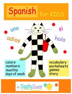 Spanish for Kids: Printables, Activities and Vocabulary Word Work Spanish For Kids Printables, Spanish For Kids, Words Vocabulary, Learning Spanish For Kids, Homeschool Spanish, Spanish Lessons For Kids, Learn Spanish Online, Kids Printables, Learn Another Language