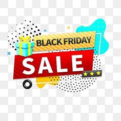 a black friday sale sign on a white background