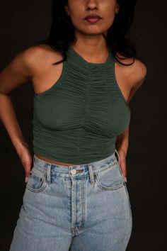 Woodrose deli cool breeze ruched tank top in buttery flattering material. its asymmetrical neckline exudes modern charm.    measurements:    - xs- chest width 24" length 14"  - s- chest width 26" length 14.5"  - mchest width 28" length 15"    pipe and row Ruched Tank Top, Easy Tiger, Cool Breeze, Asymmetrical Neckline, Mary Jane Heels, Bandeau Top, Designer Outfits Woman, Individual Style, Womens Tank