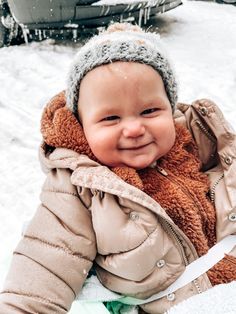 Baby winter jacket Baby outside winter clothes Babys first winter Outdoor baby gear Warm baby coat Winter Baby Gear, Baby Winter Coats, Winter Baby Clothes, Outdoor Baby, Baby Coat, Future Family, Baby Warmer, Baby Winter