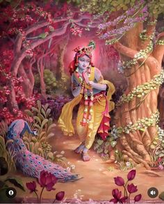 a painting of lord rama in the forest