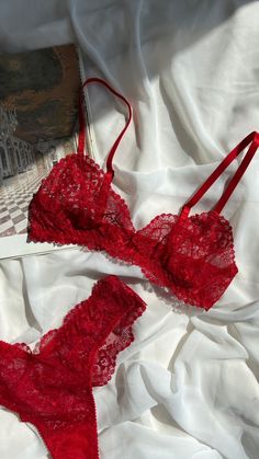 Red Lingere, Cross Aesthetic, Lingerie Aesthetic, Valentines Day Outfits, Classy Lingerie, Date Night Outfits, Day Outfits, Night Dress For Women