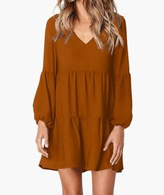 How To Wear A Bra Under Any Outfit — These 12 Weird (But Genius) Styles Got It Covered Summer Tunic Dress, Thanksgiving Outfit Women, Cute Thanksgiving Outfits, Mini Tunic Dress, Summer Tunic, Long Sleeve Tunic Dress, Summer Tunics, Burnt Orange Dress, Shift Dresses