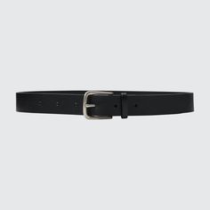 Matte finish with a vintage feel. The buckle is shaped like a saddle for a more casual look. Black Leather Belt Buckle With Brass Detail, Leather Belt With Tang Rectangular Buckle, Leather Belt With Rectangular Tang Buckle, Classic Belt With Rectangular Buckle, Black Leather Belt Buckles With Antique Buckle, Black Leather Belt Buckle With Antique Design, Formal Black Antique Belt Buckle, Formal Leather Belt Buckles With Tang Buckle, Black Leather Belt Buckles With Tang Buckle