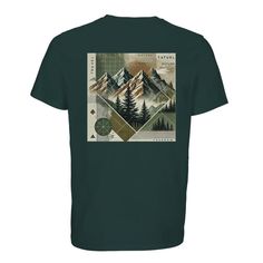 Elevate your wardrobe with our 100% organic cotton nature-inspired t-shirt by VanStyle Co. This surreal landscape design features stunning mountains and trees, blending adventure with a touch of artistry. Crafted from biological, brushed organic cotton (175 GSM jersey fabric), this t-shirt offers the perfect combination of style and comfort for eco-conscious adventurers. Soft to the touch and made with sustainability in mind, this t-shirt is not just a fashion statement--it's a commitment to the planet. Designed to be durable yet lightweight, it's perfect for everyday wear, from hiking the trails to relaxing in nature. Key Features: - 100% brushed organic cotton, ensuring a soft, eco-friendly feel - 175 GSM jersey fabric for all-day comfort and durability - Unique mountain and tree landsca Bio Design, Mountains And Trees, Freedom Travel, Surreal Landscape, Nature Landscape, Tree Designs, Eco Conscious, Nature Inspired, Jersey Fabric