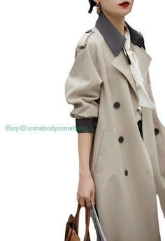 Luxury Womens Trench Coat Jacket Spring Autumn Temperament Casual Trench Coat Sz   Color:Beige Size:S-2XL Material:polyester       Payment 1. Payment must be made within 7 days of auction closing (Unpaid dispute will automatically open when item is not paid in 7 days). 2. PLEASE NOTE: SHIPPING&HANDING DOES NOT INCLUDE DUTIES, LOCATL TAXES OR ANY OTHER IMPORTATION FEES. 3. Please list your special requests (color, packages, value of declaration, etc.) in the EBAY NOTES SECTION when you make payme Fur Clothes, Womens Trench Coat, Casual Trench Coat, Fur Clothing, Jumpsuit Men, Womens Windbreaker, Open When, Trench Coats Women, Plus Size Womens Clothing