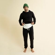 These are the sweatpants that all other sweatpants idolize. Perfect for lounging, going to the gas station for milk and for jogging backwards. Slouchy and roomy, but not over-sized Mid-weight 55 Hemp | 45 Organic Cotton French Terry Features flat woven cord for extra stretch, prevent fraying and pull throughs Mens sizing, unisex style. Available in stripes. See this style on female models here. XS = 28-30 S = 30-32 M = 32-34 XL = 34-36 Sporty Long Sweatpants For Lounging, Sporty Joggers With Ribbed Waistband For Lounging, Lounging Sweatpants With Ribbed Cuffs, Sporty Pants With Ribbed Waistband For Lounging, Sporty Loungewear Activewear Pants, Athleisure Sweats For Lounging, Stretch Sporty Sweatpants For Loungewear, Sporty Cotton Yoga Pants For Casual Wear, Sporty Winter Joggers For Lounging