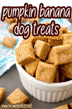 recipe for pumpkin banana dog treats. Pumpkin Banana Dog Treats, Banana Dog Treats, Foods Dogs Can Eat, Concrete Painting