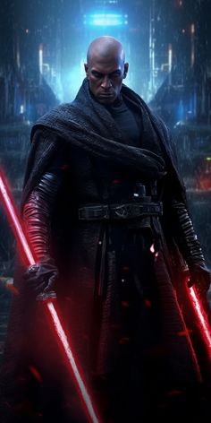 darth vader in star wars the old republic with two lights on his face