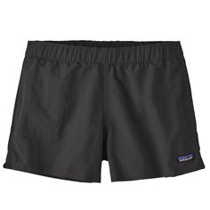 evo.com | Patagonia Shorts > Re-introducing a long-time classic, the Patagonia Barely Baggies Shorts are back with an improved fit. A slightly higher rise and comfortable leg openings have been added so you'll be free to karate chop your way through summer. From your river trip to the trail, these shorties can do it all. Made of NetPlus | Women's Patagonia Barely Baggies Shorts 2022 - Small Black Ocean Plastic Pollution, Patagonia Style, Patagonia Baggies, Patagonia Shorts, Plastic Pollution, Denim Leggings, Shorts With Tights, Patagonia Womens, Tight Leggings