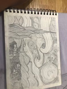 a drawing on top of a piece of paper