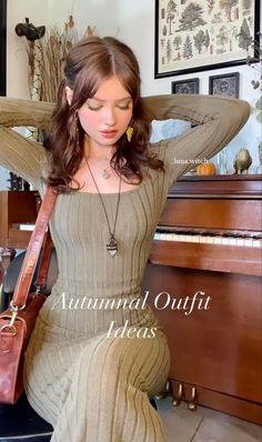 Fall Feminine Outfits, Winter Romantic, Feminine Outfits, Aesthetic Outfits, Outfits Aesthetic, Cute Casual Outfits, Look Fashion, Passion For Fashion, Pretty Dresses