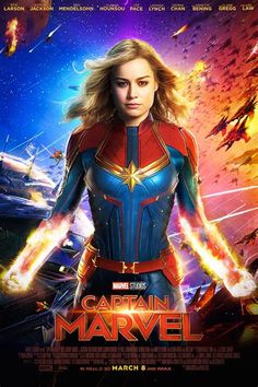 the movie poster for captain marvel