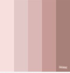 the color pink is shown in shades of brown, beige and pales with white