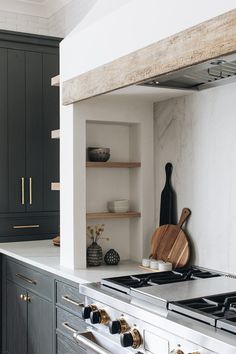 the kitchen is clean and ready to be used as a place for cooking or baking