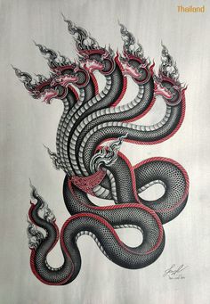 a drawing of a dragon on white paper