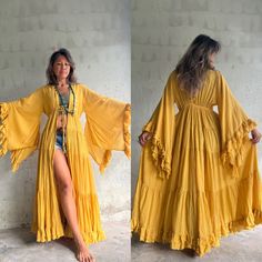 Kimono Boho, Duster Kimono, Beach Festival, Earthy Outfits, Wedding Jacket, Mode Boho, Boho Kimono, Long Kimono, Womens Robes