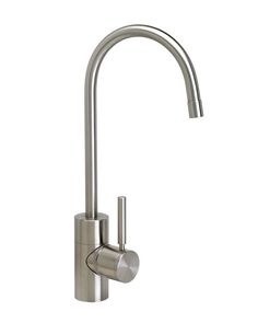 a stainless steel faucet with two handles and nozzles on the side