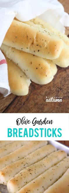 bread sticks with herbs and seasoning sitting on a cutting board