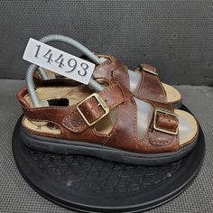 I just added a new item to eBay, Timberland Pioneer Leather Sandals Mens Sz 7.5 Brown Strappy! #eBay #eBaySeller Brown Casual Sport Sandals With Double Strap, Timberland Leather Sandals With Removable Insole, Timberland Leather Open Toe Sandals, Timberland Leather Sandals With Cushioned Footbed, Timberland Sandals With Buckle Closure For Summer, Timberland Synthetic Sandals With Removable Insole, Casual Leather Timberland Sandals, Timberland Open Toe Beach Sandals, Timberland Sandals For Summer Beach