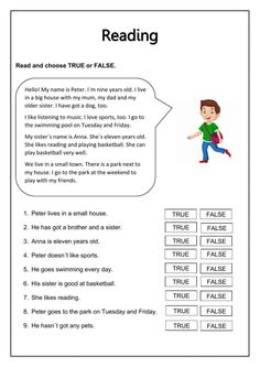 reading worksheet for kids with pictures and words to help them learn how to read