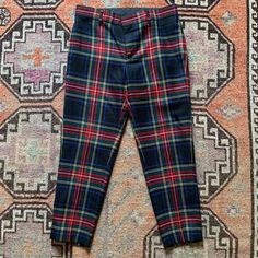 From Beauty And Youth United Arrows, A Japanese Brand. High Quality Women's Cropped Wool Tartan Pants. New Without Tags. Marked Size 28 But Fit More Like A 26. Fitted Multicolor Bottoms For Workwear, Tartan Plaid Pants, Tartan Pants, Women's Beauty, United Arrows, Plaid Pants, Pants Color, Tartan Plaid, Women Crop