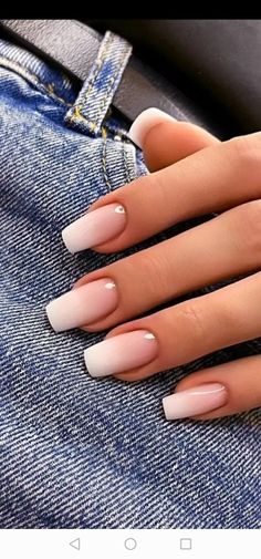 Milky Nails, Nails Trends, Casual Nails, Simple Acrylic Nails, Bright Nails