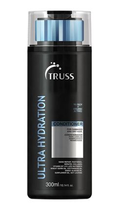 Truss Ultra Hydration Conditioner is specifically developed for damaged, dry, compromised hair. This dynamic conditioner promotes restoration of strands and maximum hydrations for hair that has gone through chemical processes or external environmental damage. The Ultra Hydration Conditioner provides maximum shine, condition and manageability. Hair type: Damaged Hair How to use: After shampoo, apply product, massage gently. Allow product to act for 2 minutes. Rinse. Active Ingredients: Nano Repai Truss Hair Products, Hair Repair Mask, Hydrating Shampoo, Oily Scalp, Environmental Damage, Linoleic Acid, Dry Damaged Hair, Moisturizing Shampoo, Damaged Hair Repair