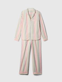 Flannel PJ Set | Gap Affordable Playful Multicolor Sleepwear, Multicolor Printed Sleepwear For Sleepover, Playful Multicolor Pajama Shorts, Playful Cotton Sleepwear Pajama Pants, Flannel Pajama Sets, Flannel Pajamas, Pj Pants, Pajama Shirt, Shirt And Pants