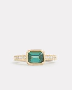 Emerald Cut Green Tourmaline Ring with Diamonds – Jamie Wolf Emerald Ring Design, Resort Jewelry, Hand Rings, Green Tourmaline Ring, Luxe Jewelry, Right Hand Rings, Tourmaline Ring, Emerald Jewelry, Emerald Engagement Ring