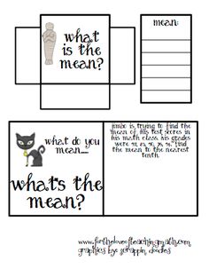 an image of what is the mean worksheet