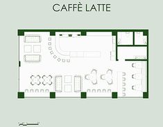 a floor plan for a restaurant with seating and kitchen area, including the dining room