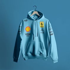 Azzurro La Plata 💙🩵 . ¡Celebra la emoción de la Fórmula 1 con nuestro exclusivo hoodie de la edición especial Azzurro La Plata del GP de Miami de Ferrari! 🌴 . Disponible en tallas: S - M - L - XL Envío Gratis a toda Combia 🇨🇴 . Llévala con tu Piloto Favorito: 16 (Charles Leclerc) 55 (Carlos Sainz) Sin Piloto. Precio : $119.900 #ferrari #F1 #azurrolaplata #miamigp #tifosi #hoodie #exclusiveedition #formula1 #racingspirit Ferrari Hoodie, F1 Clothes, Formula 1 Hoodie, F1 Hoodie, Miami Gp, Auto Racing Events, Dc Comics Heroes, Tshirt Design Inspiration, Car Shirts