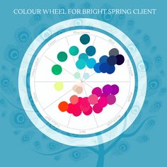 the color wheel for bright spring client