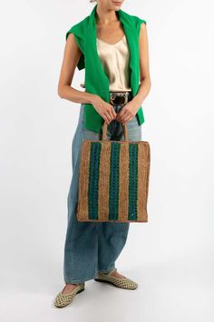 100% raffia  made in madagascar Green Jute Bags With Braided Handles, Green Jute Bag For Vacation, Green Jute Tote Shoulder Bag, Green Jute Shoulder Bag With Braided Handles, Green Woven Jute Bag, Eco-friendly Green Jute Shoulder Bag, Eco-friendly Green Jute Bags, Green Jute Travel Bag, Green Jute Crochet Bag For Daily Use