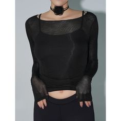 Versatile Sheer Black Crop Top With Long Sleeves. Perfect For Layering Or As A Standalone Piece. Ideal For Gothic, Punk, Or Alternative Fashion Looks. Great For Concerts, Clubs, Or Edgy Everyday Wear. Keywords: Sheer, Black, Crop Top, Long Sleeve, Gothic, Punk, Alternative, Layering, Transparent, Mesh, Clubwear, Edgy, Grunge Co715 S Feel Free To Make A Reasonable Offer! The Items May Arrive Folded, So They Might Have A Few Wrinkles. Also, The Actual Fabric Color Might Look A Little Different From What You See On Your Screen Because Of Variations In Display Settings. Smoke /Pet Free Home. Black Punk Style Tops For Club, Black Punk Tops For Concert, Alternative Style Black Tops For Night Out, Black Gothic Top For Concert, Black Edgy Tops For Festivals, Black Gothic Party Top, Crop Top With Long Sleeves, Edgy Grunge, Crop Top Long Sleeve