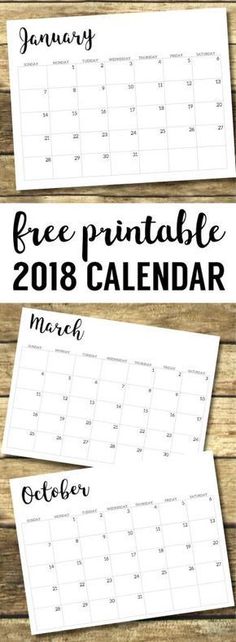 two printable calendars with the words free printable for march and october on them