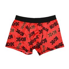 Step into the rock and roll spirit with this 3-pair pack of men's ACDC boxer briefs. These boxers showcase iconic album art and the band's logo in shades of black, white, and red. Crafted from 83% polyester, 9% recycled polyester, and 8% spandex brush jersey, these boxers provide a comfortable and sustainable fit. Machine washable on cold with like colors and tumble dryable on low heat, these officially licensed boxers come with a soft elastic waistband for added comfort. Summer Streetwear Letter Print Boxer Briefs, Acdc Albums, Art Logos, Band Logos, White And Red, Album Art, Shades Of Black, Art Logo, Boxer Briefs