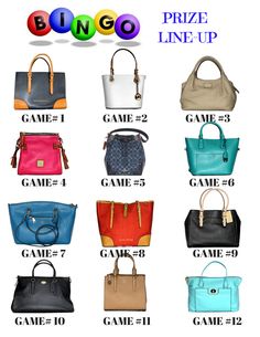 the different types of purses are shown on this page, and each has their own name